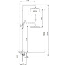 Душевая стойка со смесителем FRAP H85 F2485-9