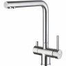 Смеситель для кухни FRAP F43899-3 со встроенным фильтром (краном) под питьевую воду сатин